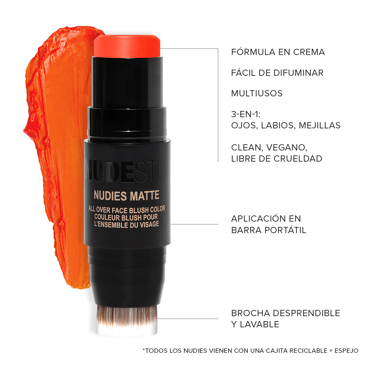 NUDIES MATTE BLUSH & BRONZE (RUBOR Y BRONCEADOR EN BARRA)